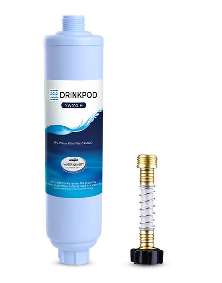 RV Inline Water Filter, NSF Filtration, RVs, Marines, Boats, Campers & More-0